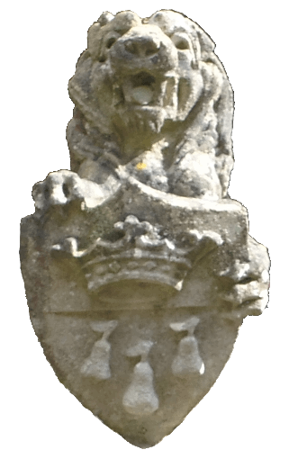 Perrott coat of arms above Thorncliffe doorway